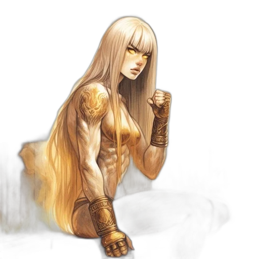 sword, hair, fantasy art, concept art transparent PNG cut-out