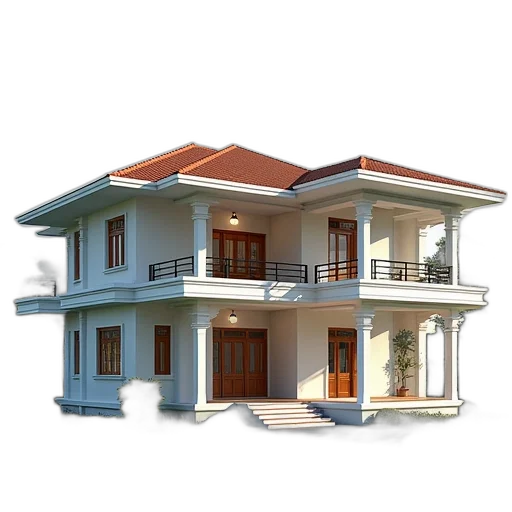 building, 3d render, photorealistic, concept art transparent PNG cut-out