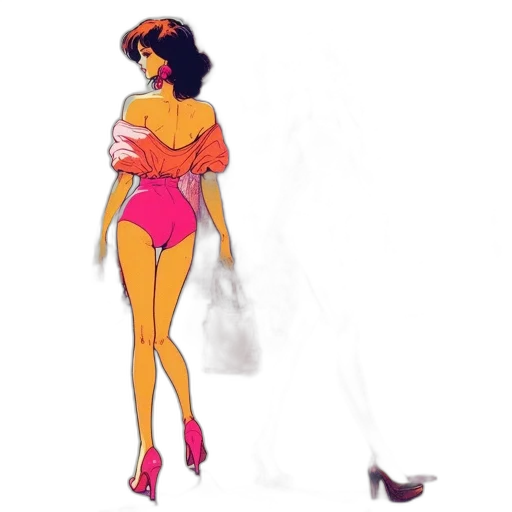 dress, concept art, cartoon, pixel art transparent PNG cut-out