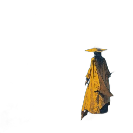 hat, umbrella, staff, dress transparent PNG cut-out