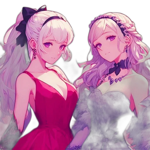 dress, crown, anime, concept art transparent PNG cut-out