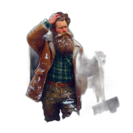 jacket, staff, face, mask transparent PNG cut-out