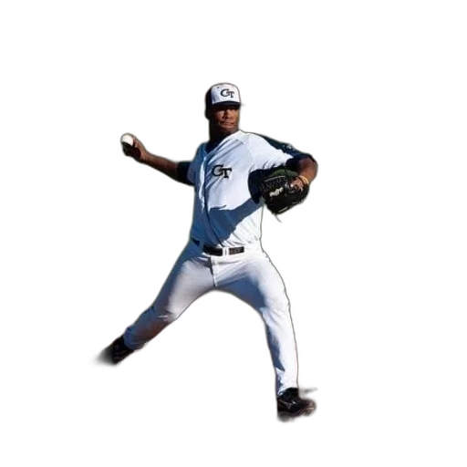 baseball, player, wearing, white transparent PNG cut-out