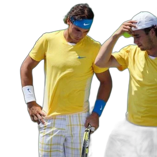 two, tennis, players, one transparent PNG cut-out