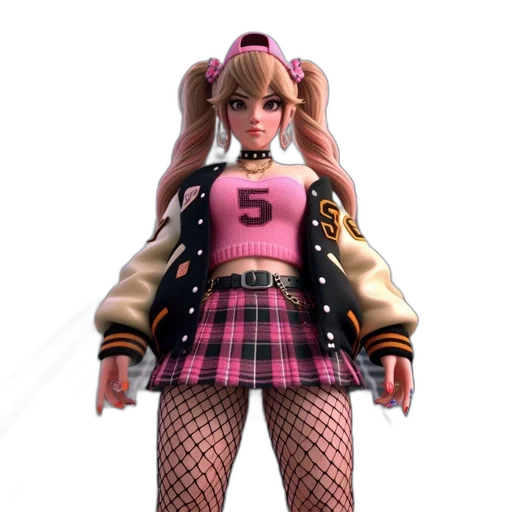 jacket, dress, 3d render, concept art transparent PNG cut-out