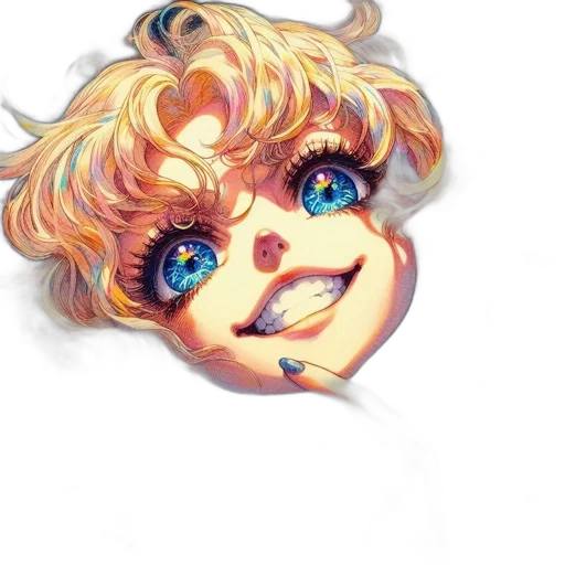 face, mask, creature, hair transparent PNG cut-out