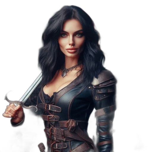weapon, sword, staff, fantasy art transparent PNG cut-out