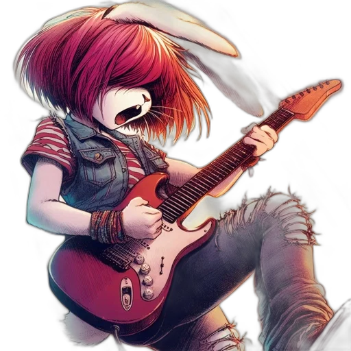 weapon, hair, sword, jacket transparent PNG cut-out