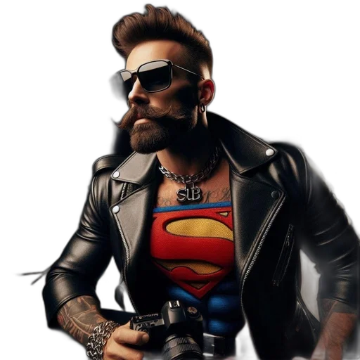 jacket, photorealistic, comic book art, 3d render transparent PNG cut-out