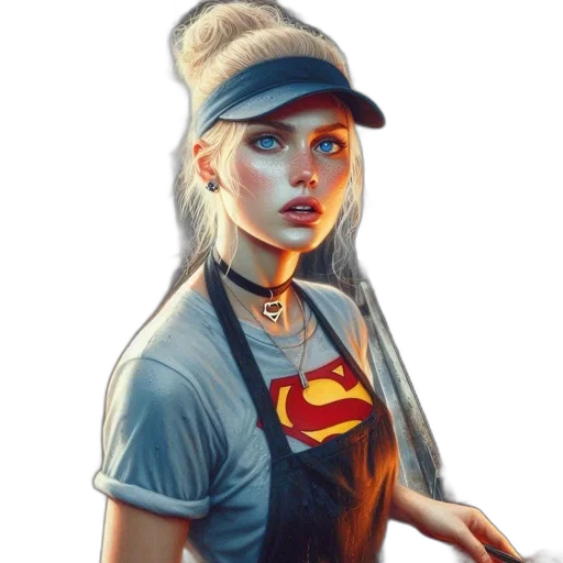 face, staff, hat, jacket transparent PNG cut-out