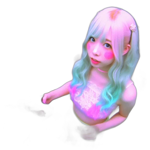 robot, creature, hair, dress transparent PNG cut-out