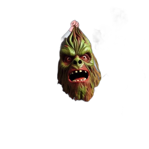 mask, creature, face, staff transparent PNG cut-out