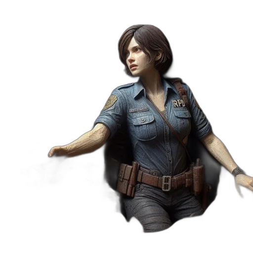 staff, jacket, concept art, 3d render transparent PNG cut-out