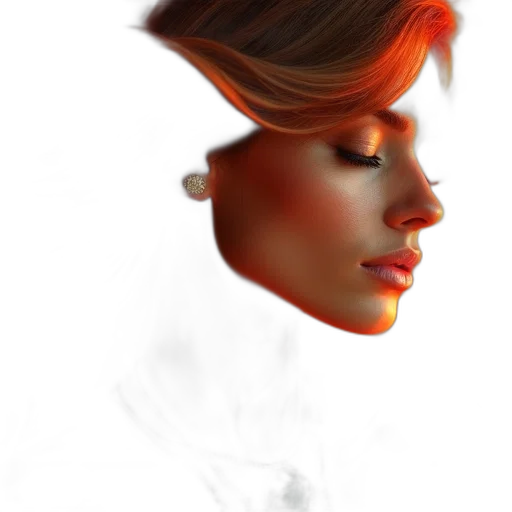 face, mask, hair, crown transparent PNG cut-out