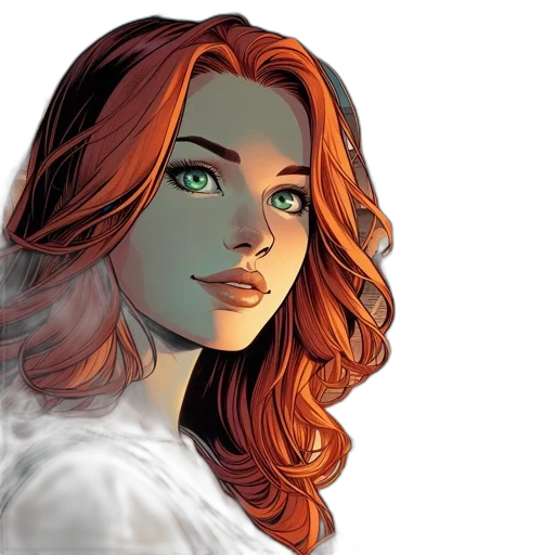 comic book art, fantasy art, concept art, cartoon transparent PNG cut-out