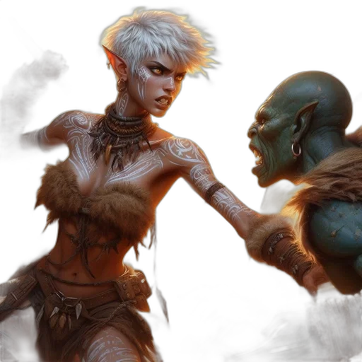 concept art, fantasy art, comic book art, fire transparent PNG cut-out