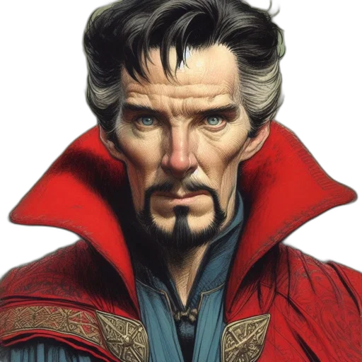 face, comic book art, fantasy art, photorealistic transparent PNG cut-out