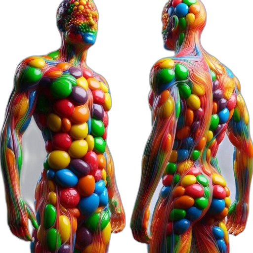 3d render, concept art, photorealistic, colorful transparent PNG cut-out