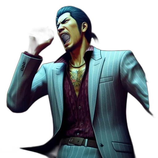 jacket, face, 3d render, concept art transparent PNG cut-out