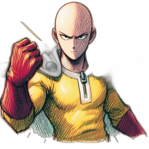 staff, sword, face, jacket transparent PNG cut-out