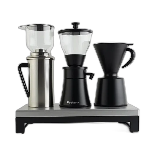modern, coffee, maker, setup transparent PNG cut-out