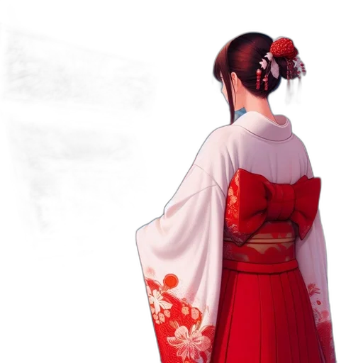 dress, flower, staff, concept art transparent PNG cut-out