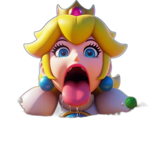 crown, face, creature, staff transparent PNG cut-out