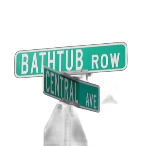 3d render, city street, street, sign transparent PNG cut-out