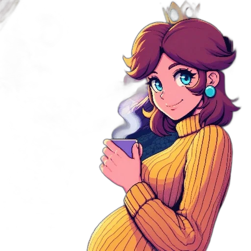 dress, crown, staff, jacket transparent PNG cut-out