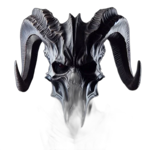 mask, dragon, creature, crown transparent PNG cut-out