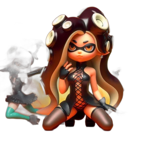 weapon, staff, dress, mask transparent PNG cut-out