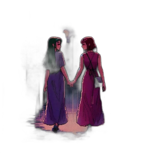 dress, concept art, pixel art, watercolor transparent PNG cut-out