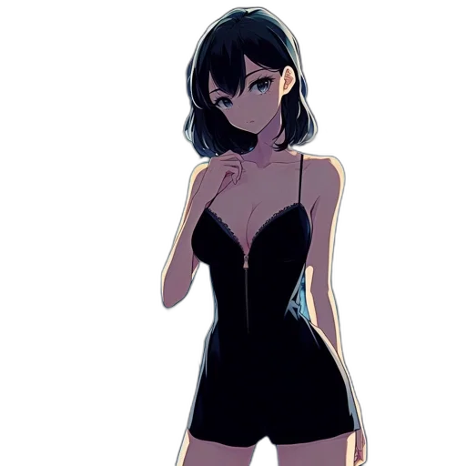 dress, weapon, anime, cartoon transparent PNG cut-out