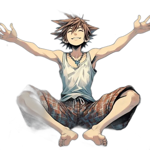 concept art, pixel art, watercolor, anime transparent PNG cut-out