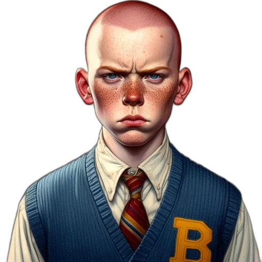 face, staff, jacket, comic book art transparent PNG cut-out