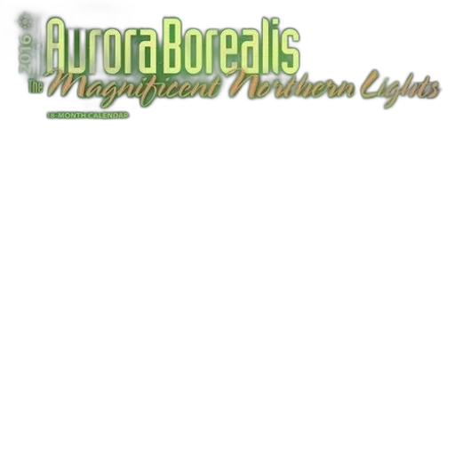 2016, aurora, borealis, calendar transparent PNG cut-out