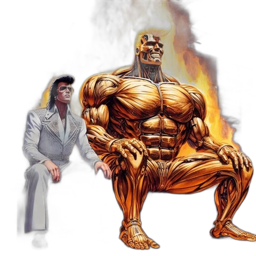 comic book art, concept art, photorealistic, 3d render transparent PNG cut-out