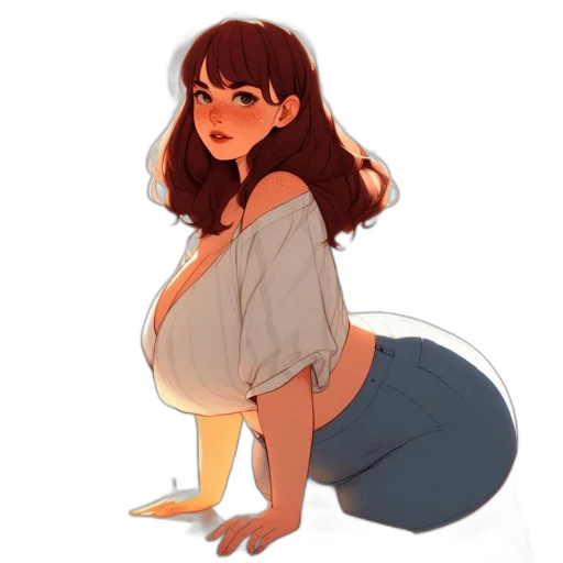 dress, creature, concept art, watercolor transparent PNG cut-out