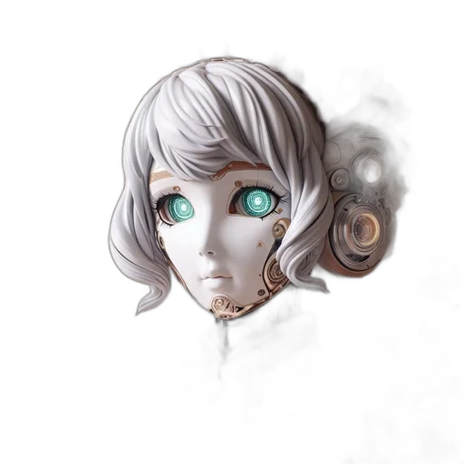 mask, face, robot, creature transparent PNG cut-out