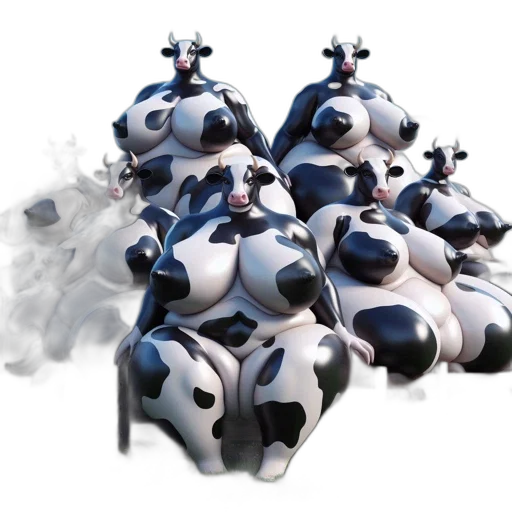 robot, crown, animal, 3d render transparent PNG cut-out