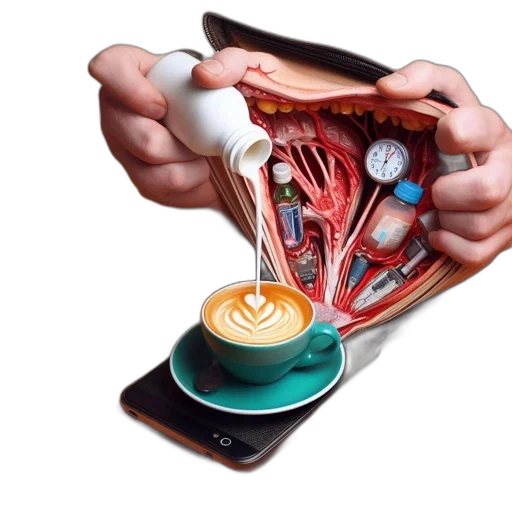 food, staff, photorealistic, 3d render transparent PNG cut-out