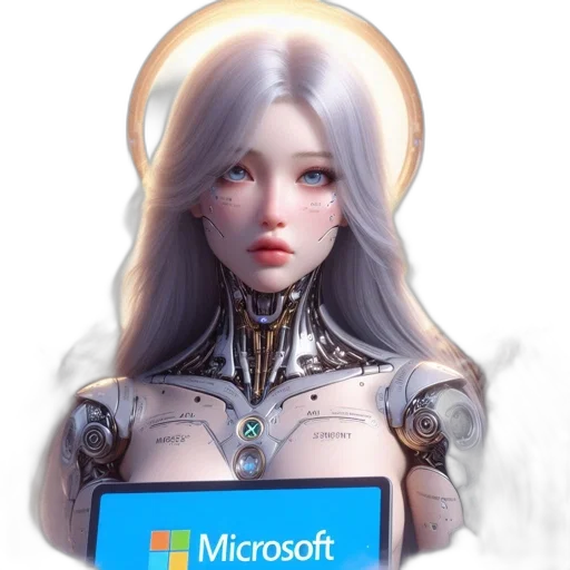 robot, staff, face, fantasy art transparent PNG cut-out