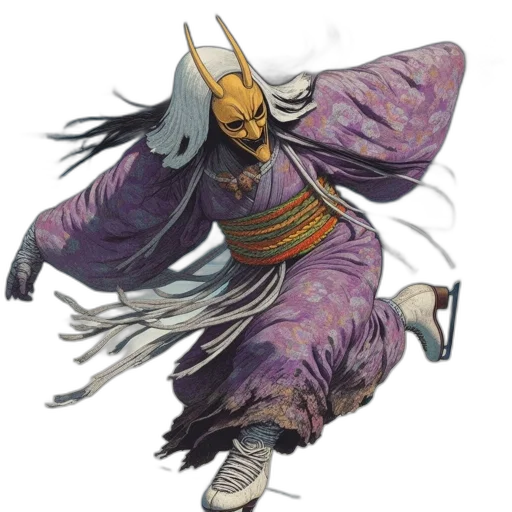 staff, mask, dragon, sword transparent PNG cut-out