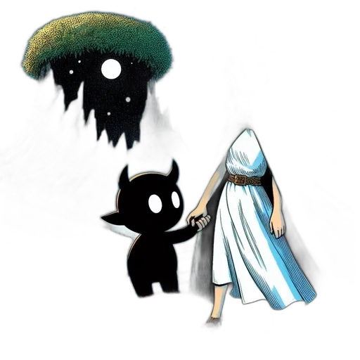 creature, mask, concept art, pixel art transparent PNG cut-out