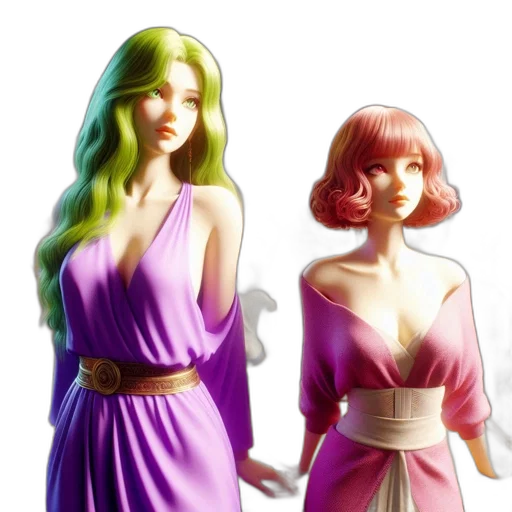 dress, concept art, fantasy art, 3d render transparent PNG cut-out
