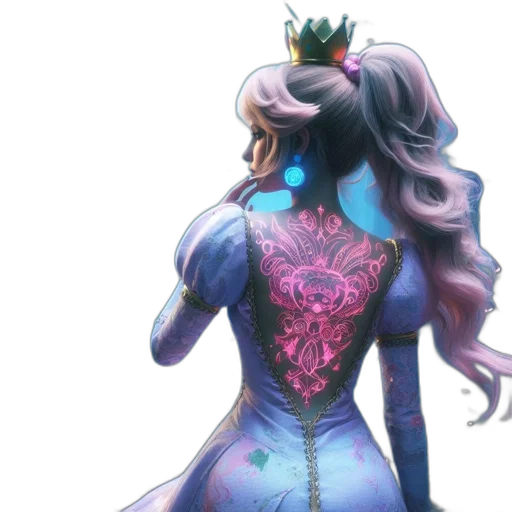 dress, crown, concept art, fantasy art transparent PNG cut-out