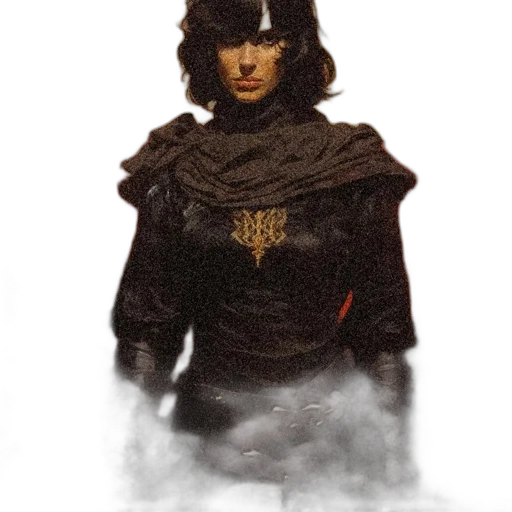 jacket, staff, face, crown transparent PNG cut-out