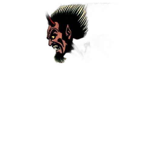 face, mask, hair, staff transparent PNG cut-out