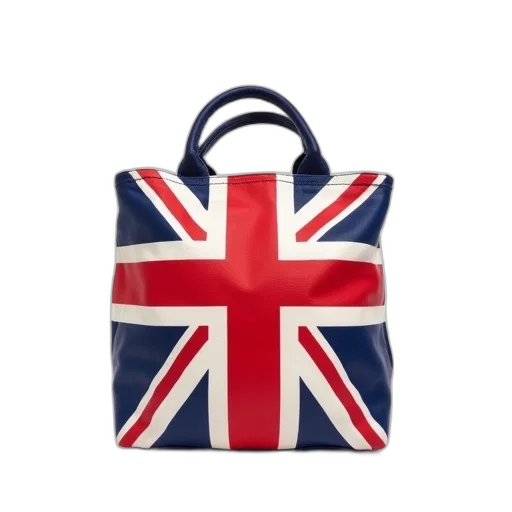 british, flag, bag, white transparent PNG cut-out