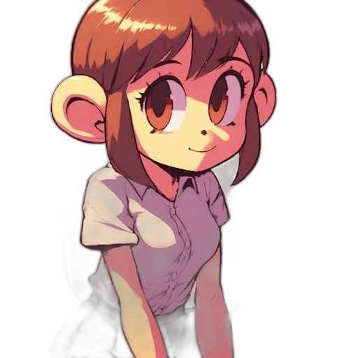 creature, staff, face, dress transparent PNG cut-out